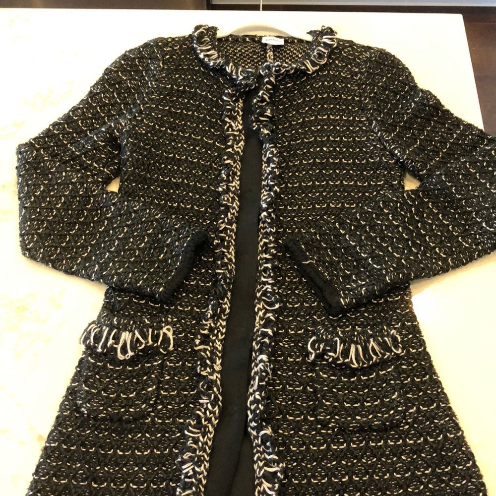 Armani Collezioni 3/4 length sweater coat